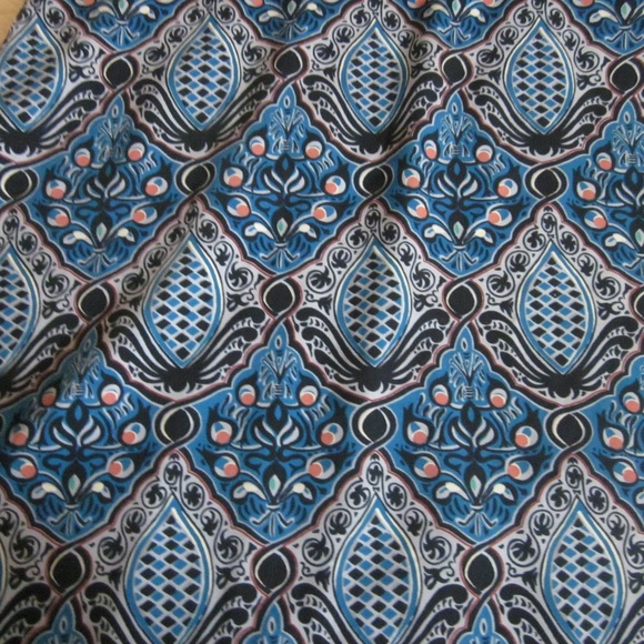 LOFT Blue Patterned Dress - Picture 4 of 8